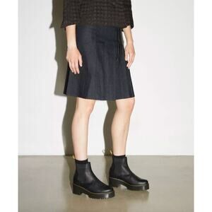 Dr. Martens Rometty Wyoming Leather Platform Chelsea Boots in Black